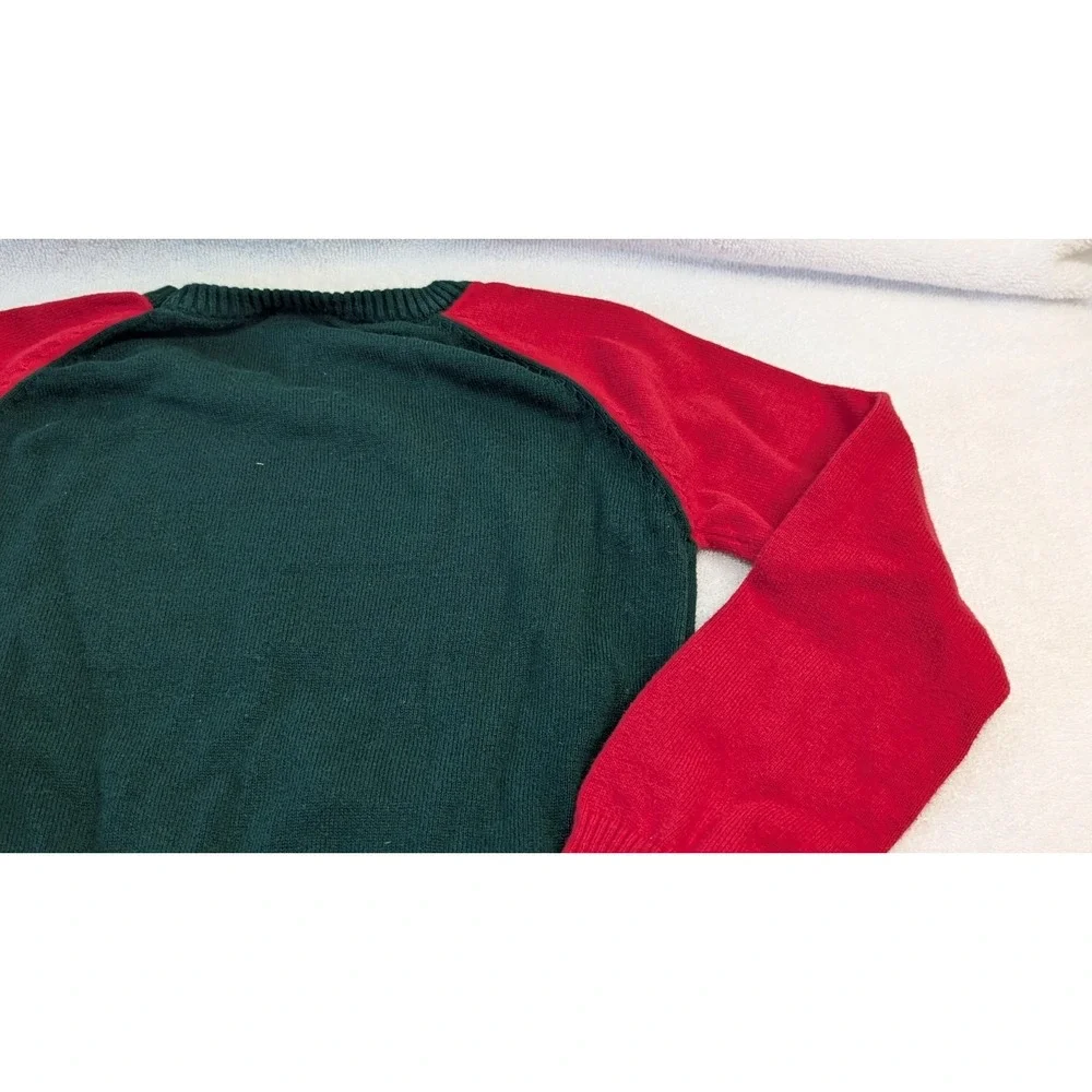 Naughty Nice Christmas Sweater Reversible Sequin Kids Size M (7-8) by Well Worn